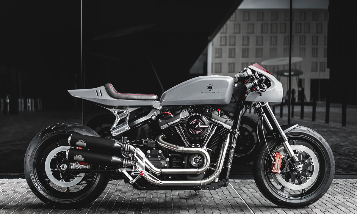 Harley fat bob cafe racer