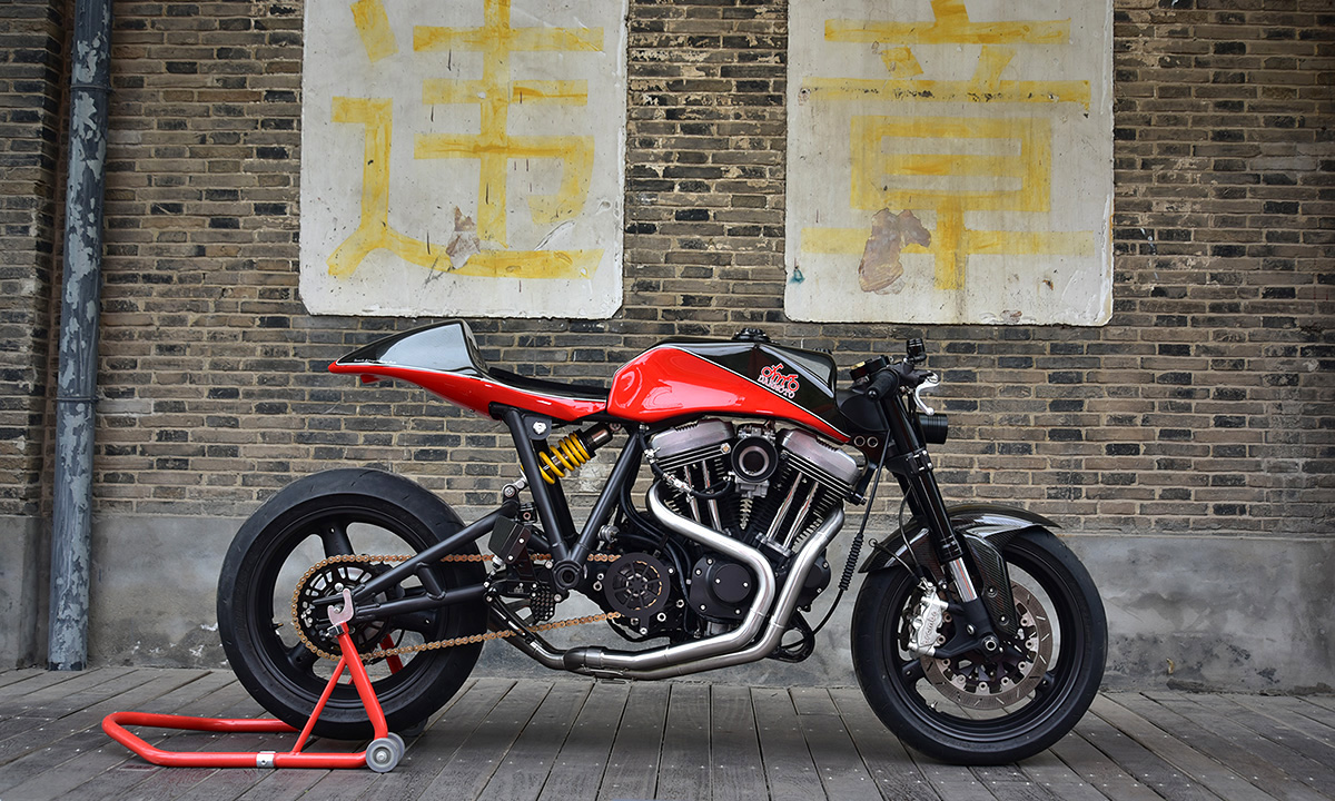 danmoto harley sportster cafe racer