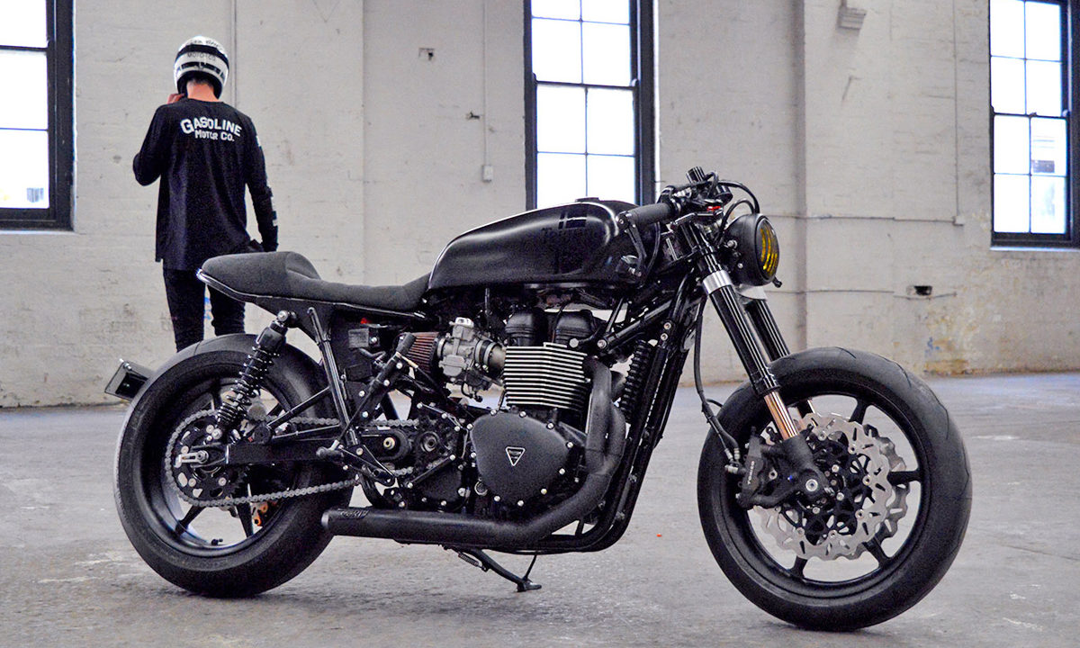 Gasoline custom Triumph Bonneville