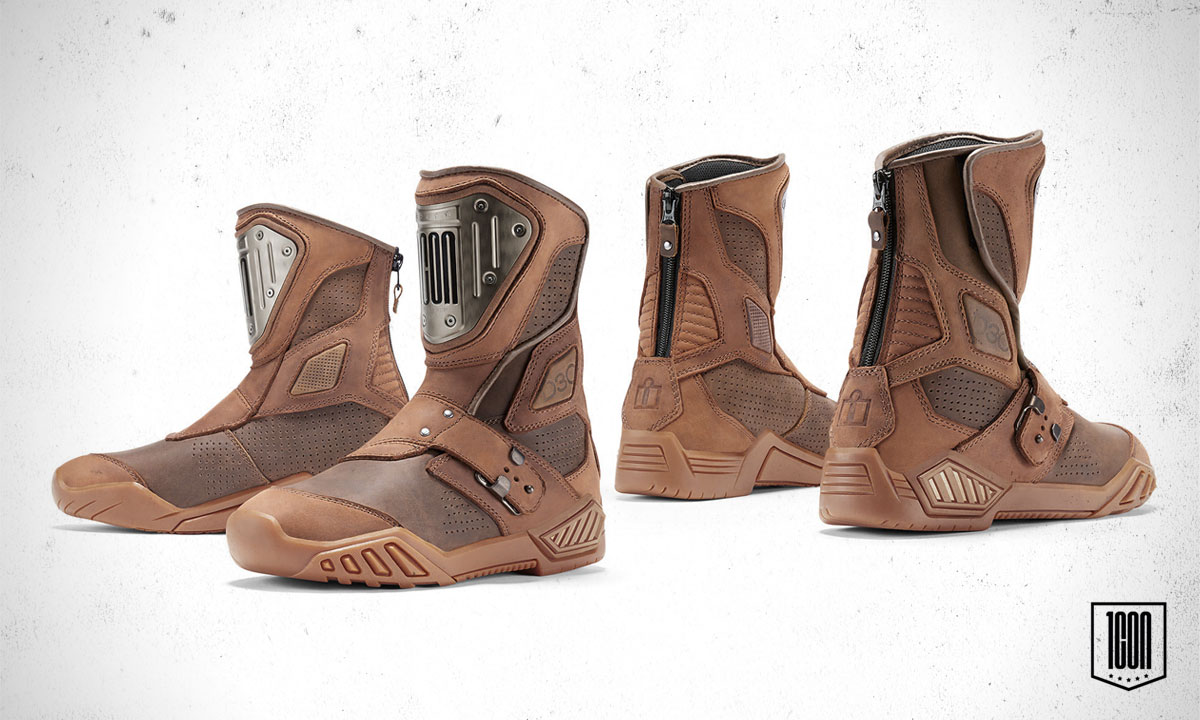 Icon Retrograde motorcycle boots